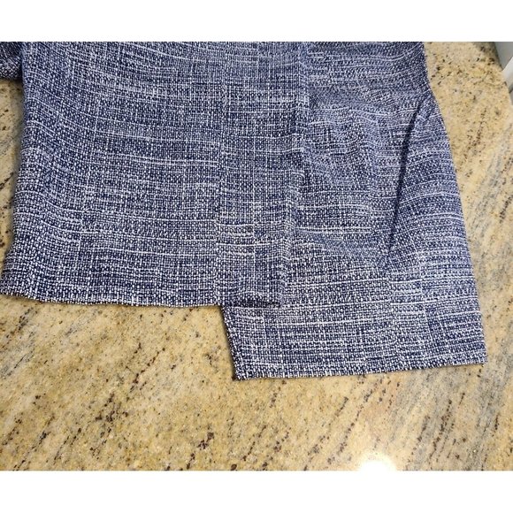 Lane Bryant Plus Size 26 "The Allie" Cropped Navy Tweed Look Stretch Sip Pockets - Picture 15 of 16